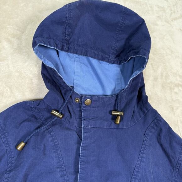 LEE VALLEY Ireland Pullover Jacket Women's Size Medium Drawstring Hooded Canvas - Picture 4 of 10